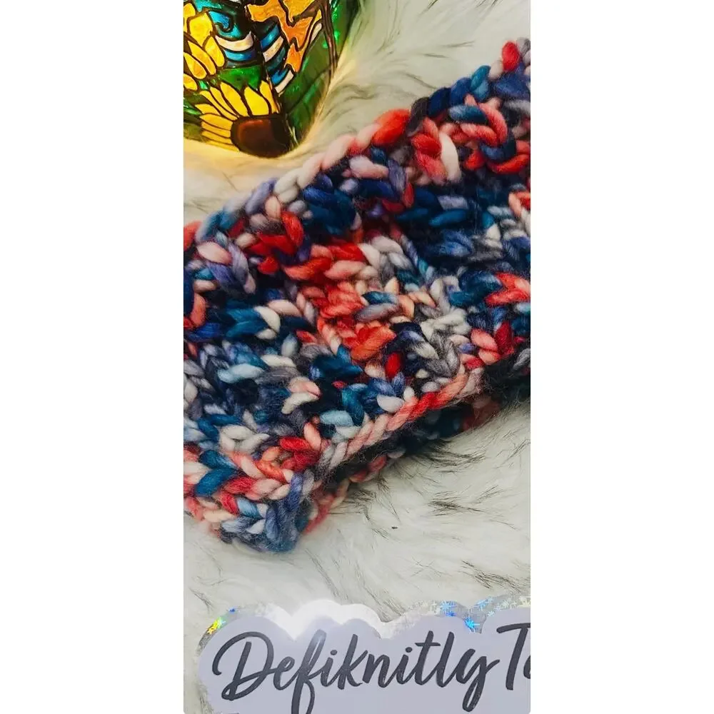 Hand Knit Merino Wool Headband - Lean On Me Design